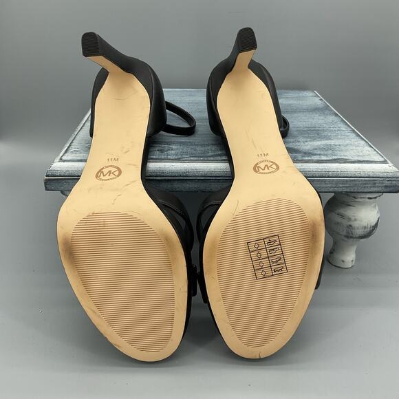 NEW Michael Kors Women’s Alexia Ankle Strap Sandals Black Size 11M - Picture 8 of 10